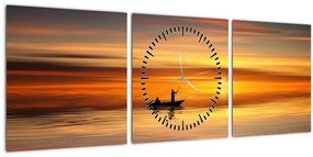 Hajózás képe (órával) (90x30 cm)
