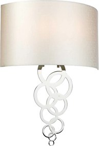 Elstead glamour modern fali lámpa curtis bézs króm elscurtis-large-pc