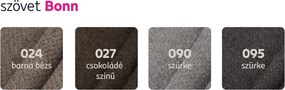 Ágy, 120x200, szürke, VERONA MEGAKOMFORT VISCO