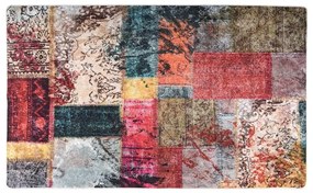 többszínű foltvarrott csúszásmentes mosható szőnyeg 120x170 cm