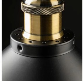 Lámpa Mennyezeti lámpatest MANI 2, 4076, AC220-240V, 50/60Hz, 1*E27, IP20, átmérő 30CM, egyes, fekete/arany