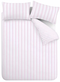 Fehér-rózsaszín kétszemélyes ágyneműhuzat 200x200 cm Stripe Tease – Sassy B