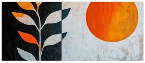 Kép - Növény és nap absztrakciója (120x50 cm)