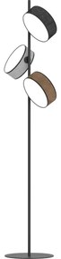 Állólámpa DRUMZ 3xE14/10W/230V fekete/barna/szürke