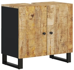 3 részes tömör mangófa fürdőszobai bútorszett