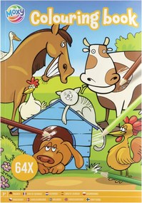 Állatos Moxy színező 64 oldal
