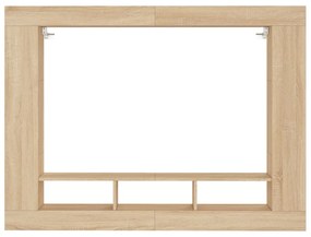 sonoma tölgyszínű szerelt fa TV-szekrény 152x22x113 cm