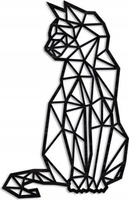 Macska fali dekoráció 46 cm macska fali dekoráció geometrikus díszek