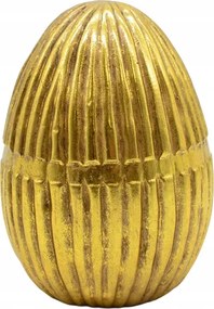 Kerámia dekorációs tojás 14x14x17 cm arany húsvéti lakberendezés
