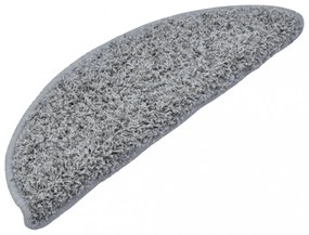 15 db szürke, félkör alakú, nagy lépcsőszőnyeg 65 x 21 x 4 cm