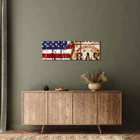 Kép - Vintage zászló (órával) (90x30 cm)