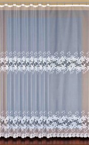 Mg Függöny jacquard 31153 Fehér 440x250cm Kész Szalaggal K