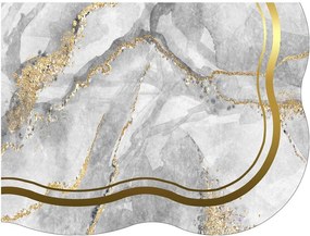 Szürke-aranyszínű fürdőszobai kilépő szett 2 db-os 60x100 cm – Foutastic