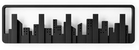 Fekete műanyag fali fogas Skyline – Umbra