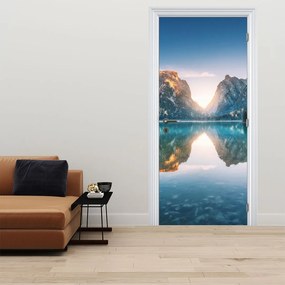 Fotótapéta ajtóra - Hegyi tó (95x205cm)