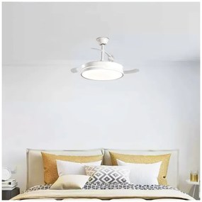 Aigostar - LED Dimmelhető mennyezeti ventilátor LED/36W/230V 2700-6500K + távirányító fehér