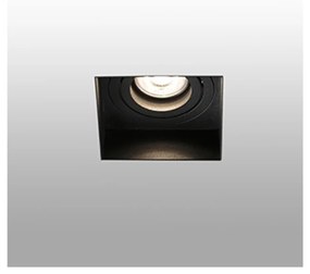 FARO HYDE fürdőszobai süllyeszthető lámpa, trimless, perem nélküli, forgatható, fekete, GU10 foglalattal, IP20, 40113