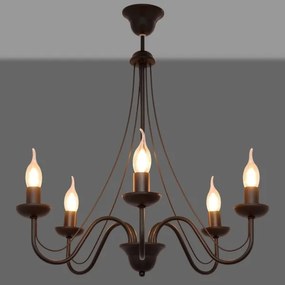 Csillár zsinóron MALBO II 5xE14/10W/230V