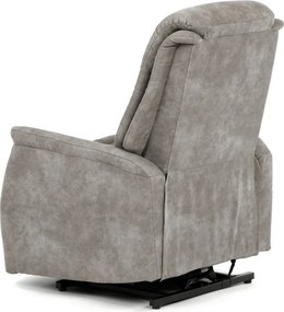 Elektromos relax fotel állítható háttámlával szürke vintage szövet TV-Q8575 GREY3