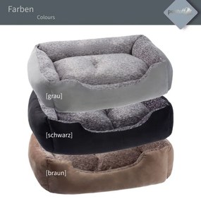 PESTUFF Kutyafekhely XL 90 x 65 x 22cm szürke