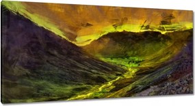 Festmények 115x55 Folyó a völgyben Tájkép