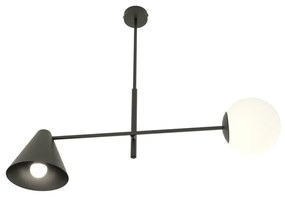 EMIBIG 1347-2 HERMES Modern Függesztett Lámpa Fehér, Fekete E14 IP20