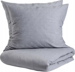 Gossy pamut ágyneműhuzat festett szálakkal kék 220x200+2*70x80 Homla