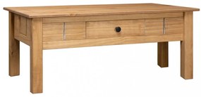vidaXL panama stílusú tömör fenyőfa dohányzóasztal 100 x 60 x 43,5 cm
