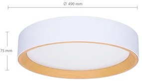 Brilagi -LED Dimmelhető lámpa LARIOS LED/60W/230V 3000-6500K ø 49 cm fehér + távirányító