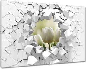 Vászonkép 90x60 Fehér tulipánok