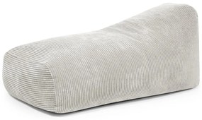 Krémszínű kordbársony babzsákfotel Snug 130 – SLOWDOWN