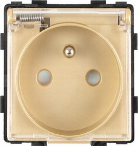 Modul Aljzat Fürdőszobai Aljzat Fröccsenő Víz Ellen Védett Fedéllel Arany 1F IP44