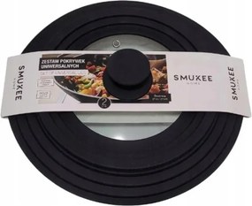 Smukee Univerzális fedő 6 az 2-ben 16-26 cm átmérőjű edényekhez, fekete