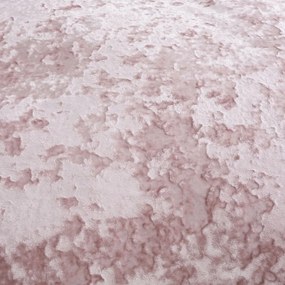 Rózsaszín kétszemélyes bársony ágyneműhuzat 200x200 cm Crushed – Catherine Lansfield