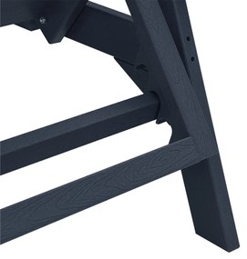 3 darabos kerti lounge szett tengerészkék HDPE