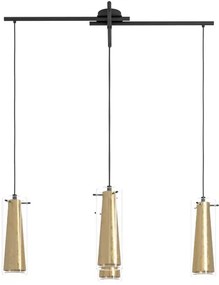 Eglo 97653 - Csillár zsinóron PINTO GOLD 4xE27/60W/230V