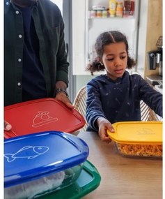 2 darabos PYREX üveg ételtároló készlet 1,2/2,5 l