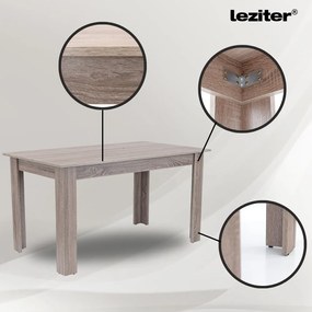 Zara 4+1 étkező garnitúra fekete-yorki tölgy