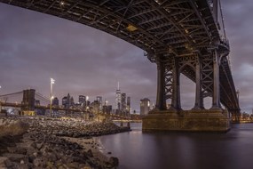 Poszter 60x40cm Manhattan híd és New York panoráma 2, Assaf Frank