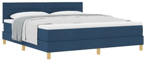 Box Spring Ágy matraccal Kék 180x200 cm Szövet