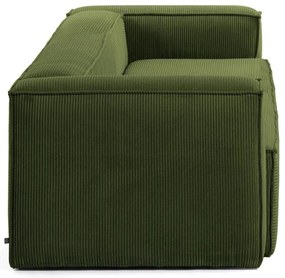 Zöld kordbársony kanapé 240 cm Blok – Kave Home