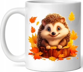 Látványos Bögre Édes Sündisznó Őszi Hangulat Kerámia Doboz 330ml