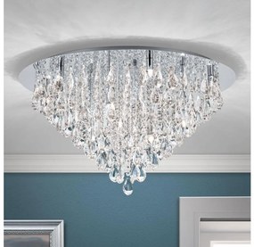 Orion DLU 2516/75-Kristály mennyezeti lámpa CELESTE 12xG9/40W/230V átm. 75 cm króm