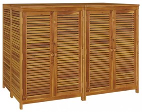 tömör akácfa kerti tárolóláda 140 x 87 x 104 cm