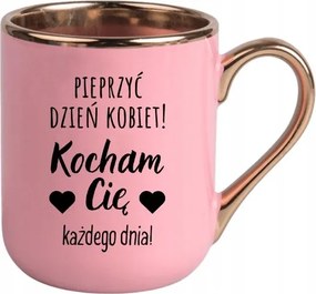 Bögre Rózsaszín Elegáns Ajándék Nőnap Dugás Nőnap
