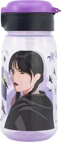 Wednesday Nevermore Academy műanyag szívószálas kulacs 510 ml