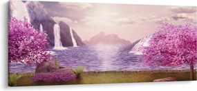 Tó képe (120x50 cm)