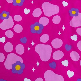 Rózsaszín pamut gyerek ágyneműhuzat babaágyhoz 100x135 cm Paw Patrol "Pawsome friendships grow" – Jerry Fabrics