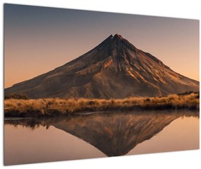A Mount Taranaki visszaverődése, Új-Zéland (90x60 cm)