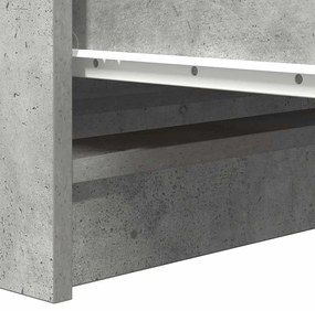 betonszürke szerelt fa tálalószekrény 37,5x35x76 cm